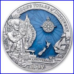 Solomon Islands $10 2020 Silver 3oz.’James Cook Discovery 250th Anniversary