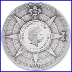 Solomon Islands $10 2020 Silver 3oz.'James Cook Discovery 250th Anniversary