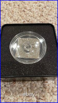 Space-Time Continuum, $2 Cook Islands 2015, Silver proof coin with box