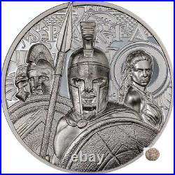 Sparta 1 proof silver coin Cook Islands 2023