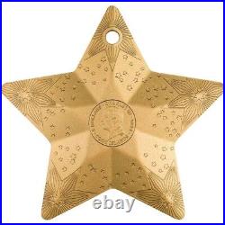 Starry Sky Holiday Ornaments 2024 $5 1 oz Pure Silver Coin Cook Island CIT