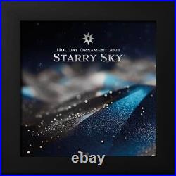 Starry Sky Holiday Ornaments 2024 $5 1 oz Pure Silver Coin Cook Island CIT