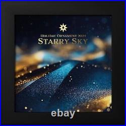 Starry Sky Holiday Ornaments 2024 $5 1 oz Pure Silver Coin Cook Island CIT