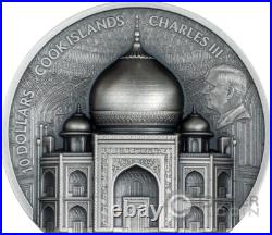 TAJ MAHAL Historical Monuments 2 Oz Silver Coin 10$ Cook Islands 2025
