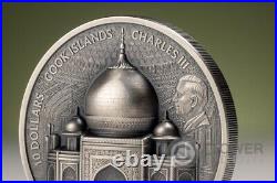 TAJ MAHAL Historical Monuments 2 Oz Silver Coin 10$ Cook Islands 2025