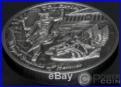 TALARIA Winged Hermes Mythology 2 Oz Silver Coins 10$ Cook Islands 2019