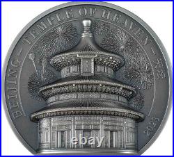 TEMPLE OF HEAVEN BEIJING 2023 $25 5 oz Silver SMARTMINTING Coin Cook Islands