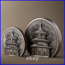 TEMPLE OF HEAVEN Beijing 5 Oz Silver Coin $25 Cook Islands 2023 TEMPLE OF HEAVEN Beijing 5 Oz Silver Coin $25 Cook Islands 2023