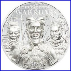 TERRACOTTA WARRIORS 1 oz Silver Proof Coin in Box+COA 2021 COOK ISLANDS $5