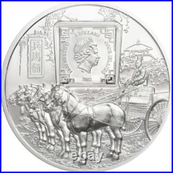 TERRACOTTA WARRIORS 1 oz Silver Proof Coin in Box+COA 2021 COOK ISLANDS $5