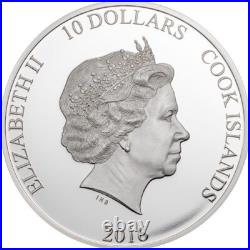 THE GREAT TEA RACE 2016 $10 2 oz Pure Silver Coin Cook Islands