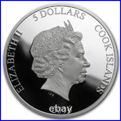 THE GREAT TEA RACE 2016 $5 1 oz Pure Silver Coin Cook Islands
