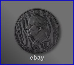 TIGER Black and White 1 Oz Silver Coin $5 Cook Islands 2025