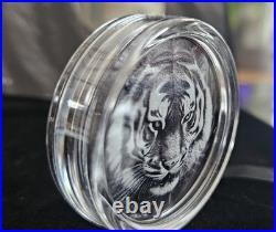 TIGER Black and White 1 Oz Silver Coin $5 Cook Islands 2025