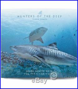 TIGER SHARK Hunters of the Deep 1 Oz Silver Coin 2$ Solomon Islands 2020