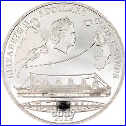 TITANIC 1 Oz Silver Coin 5$ Cook Islands 2022