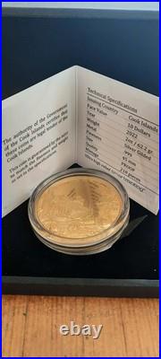 TRADE MAKES THE WORLD GROW Gilded 2 Oz Silver Coin 10$ Cook Islands 2022