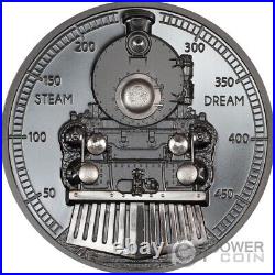 TRAIN Steam Dream 2 Oz Silver Coin 10$ Cook Islands 2023