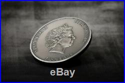 TRAPPED 1 OZ ANTIQUE FINISH 999 SILBERMÜNZE Cook Islands 5 $ smartminting©