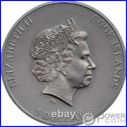 TRAP ATTACK 1 Oz Silver Coin 5$ Cook Islands 2021