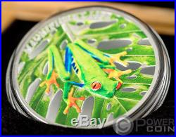 TREE FROG Magnificent Life 1 Oz Silver Coin 5$ Cook Islands 2018