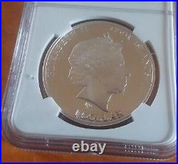 TWO Coin RARE 2014 2022 Sphinx Tutankhamun $5 $1 SILVERED COLORED GIZA NGC PROOF