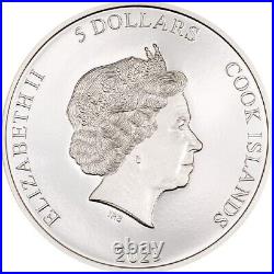 Tenham Meteorite 2023 $5 1 oz Silver Proof Coin Cook Island CIT