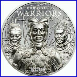 Terracotta Warriors 1 oz Proof Silver Coin Cook Islands 2021
