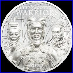 Terracotta Warriors Silver 1 oz 999 Silbermünze COOK ISLANDS 2021