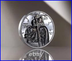 The Journey Motorbike 2024 $10 2oz Silver Black Proof Coin Cook Islands CIT