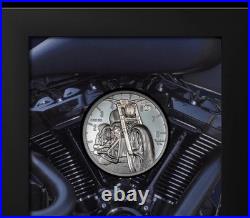 The Journey Motorbike 2024 $10 2oz Silver Black Proof Coin Cook Islands CIT