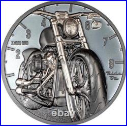 The Journey Motorbike 2024 $10 2oz Silver Black Proof Coin Cook Islands CIT