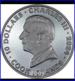 The Journey Motorbike 2024 $10 2oz Silver Black Proof Coin Cook Islands CIT
