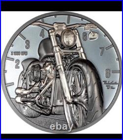 The Journey Motorbike 2024 $10 2oz Silver Black Proof Coin Cook Islands CIT