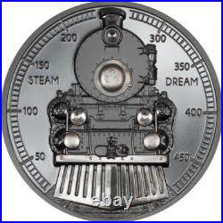 The Journey Steam Dream Train 2023 Cook Islands 2 oz Silver coin NGC 70 FR