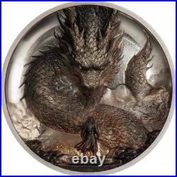 Thunder Dragon. Cook Islands 20$ 2026 3 oz 99,99% silver coin LAST