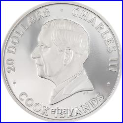 Thunder Dragon. Cook Islands 20$ 2026 3 oz 99,99% silver coin LAST