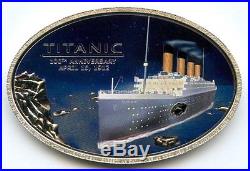 Titanic 2012 Coin & Coal. 925 Silver $5 Cook Islands 100th Anniversary AJ531