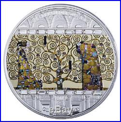 Tree Of Life Klimt Masterpieces Of Art 2018 3 Oz $20 Silver Coin Cook Islands
