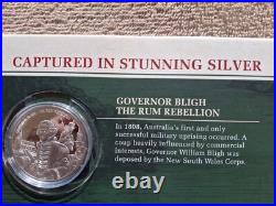 US- 2016 COOK ISLANDS- FIRST FLEET TO FEDERATION- Set of 8 $1 Silver Coins -NEW