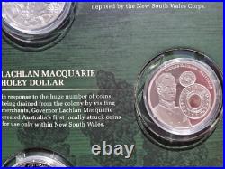 US- 2016 COOK ISLANDS- FIRST FLEET TO FEDERATION- Set of 8 $1 Silver Coins -NEW