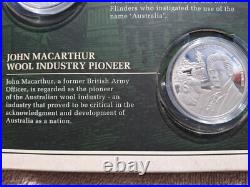 US- 2016 COOK ISLANDS- FIRST FLEET TO FEDERATION- Set of 8 $1 Silver Coins -NEW