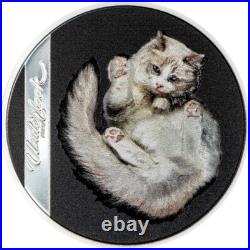 Under Cat 1 oz proof silver coin Cook Islands 2024
