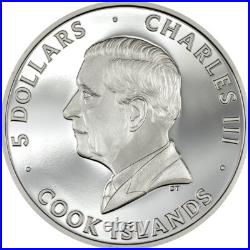 Under Cat 1 oz proof silver coin Cook Islands 2024