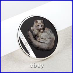 Under Cat 1 oz proof silver coin Cook Islands 2024