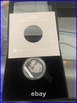 Under Cat 1 oz proof silver coin Cook Islands 2024 with the box