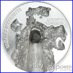 VINALES Meteorite Impacts 1 Oz Silver Coin 5$ Cook Islands 2020