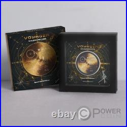 VOYAGER GOLDEN RECORD 1 Oz Silver Coin 5 Dollars Cook Islands 2026