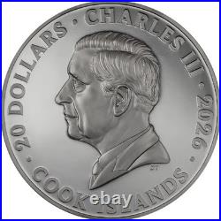 Ville De Nuit Paris 2026 $20 3 oz Silver Black Proof Coin Cook Islands CIT