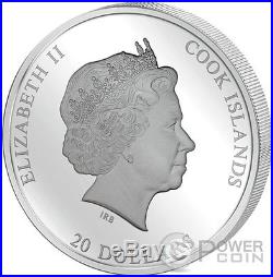 WANDERER ABOVE THE SEA OF FOG Caspar 3 Oz Silver Coin 20$ Cook Islands 2016